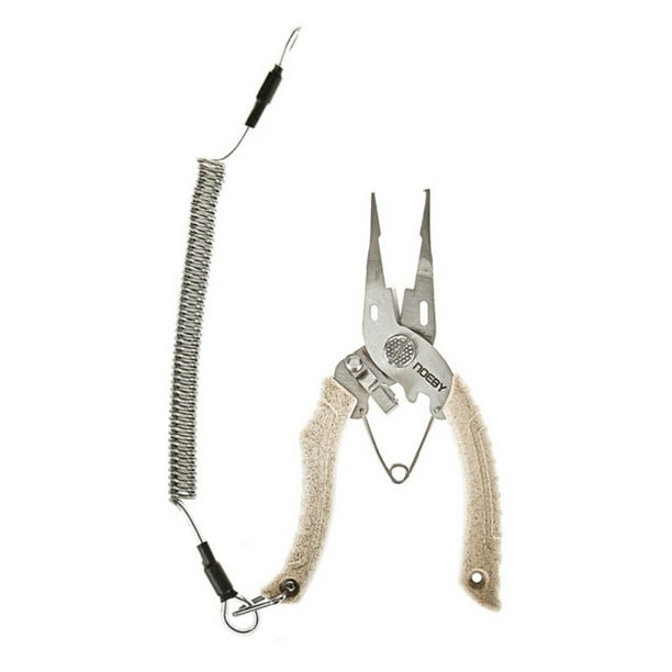Stainless Steel Fishing Pliers Scissors Line Cutter Split Ring Hook Remover Tool